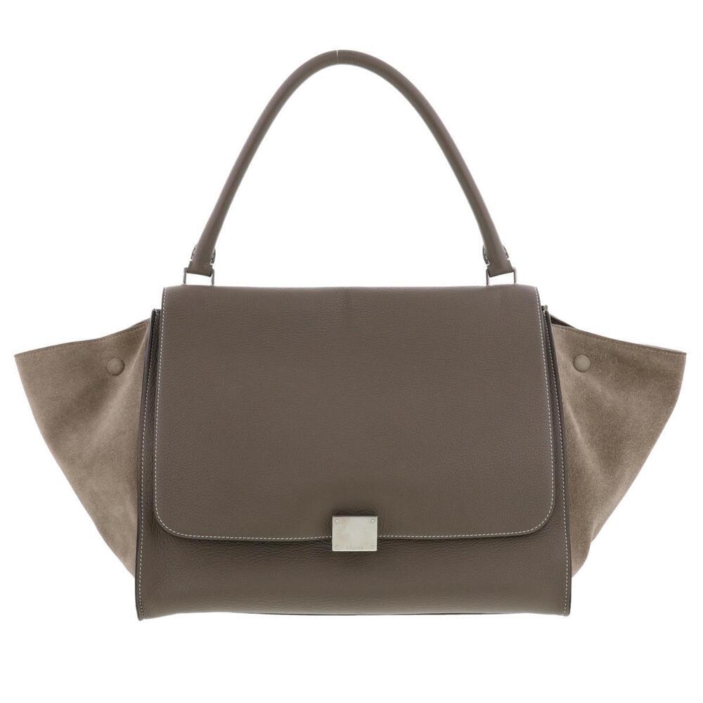 CELINE Trapeze Handbag Gray
